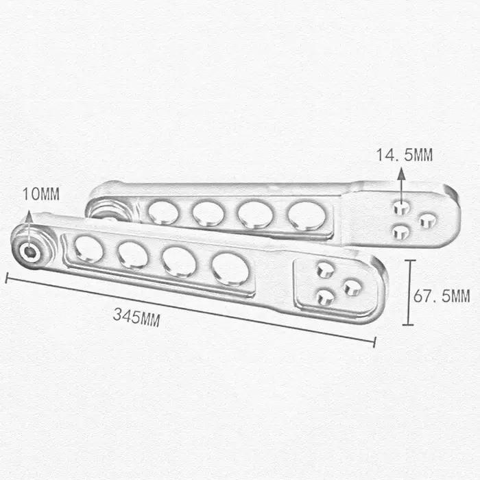 Kit de bras de commande arrière et inférieur pour Honda Civic Si 01-05 ES EM EP3 DX LX Acura, renfort de sous-châssis arrière de course, barre d'alimentation, aluminium