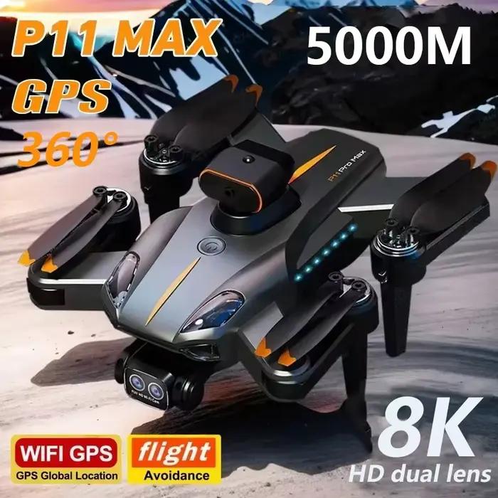 Drone P11 Pro Max 8K 5G GPS professionnel HD