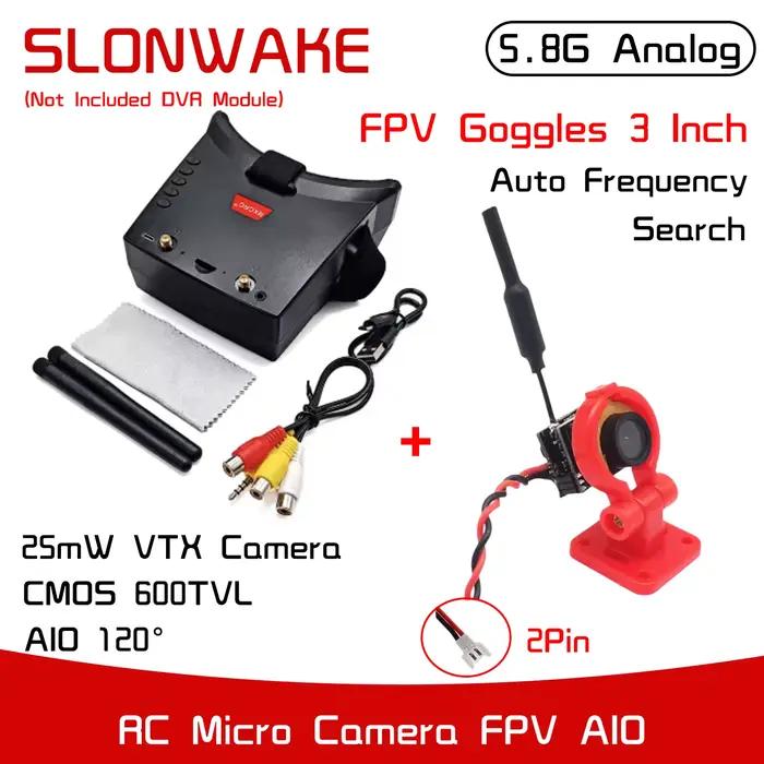 Lunettes FPV à double antenne 5.8G 40CH