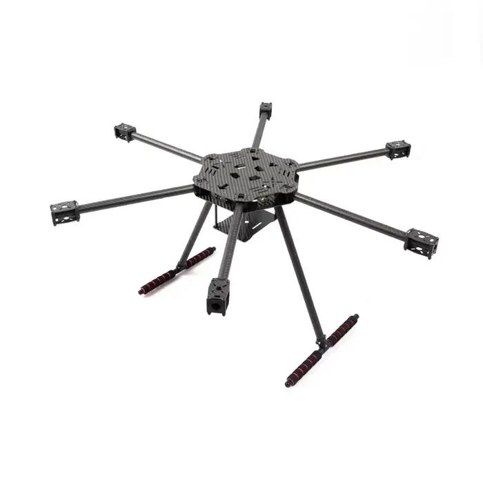Kit de châssis d'hélicoptère hexacoptère F850 entièrement en fibre de carbone, 850 mm, pliable, compatible avec Pixhawk pour la photographie aérienne