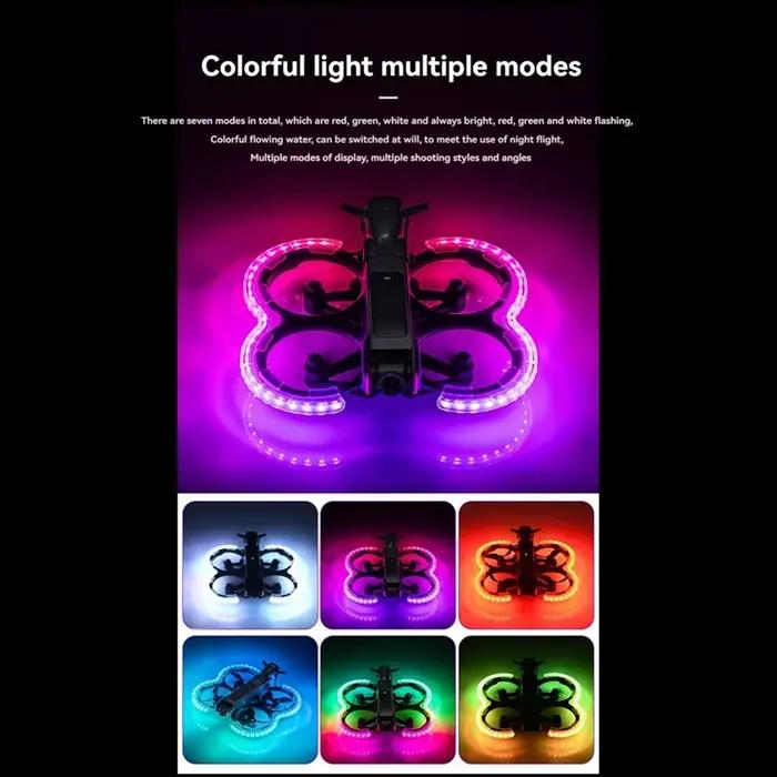 Nouveau Tech Drone lueur hélice garde pour DJI Avata 2 résistant aux rayures Anti-Collision housse de protection pour