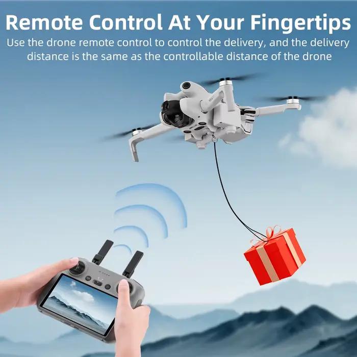 BRDRC – système Airdrop pour Drone DJI Mini 4 Pro, appât de pêche, cadeau de mariage, lanceur, accessoires légers, charge 100g