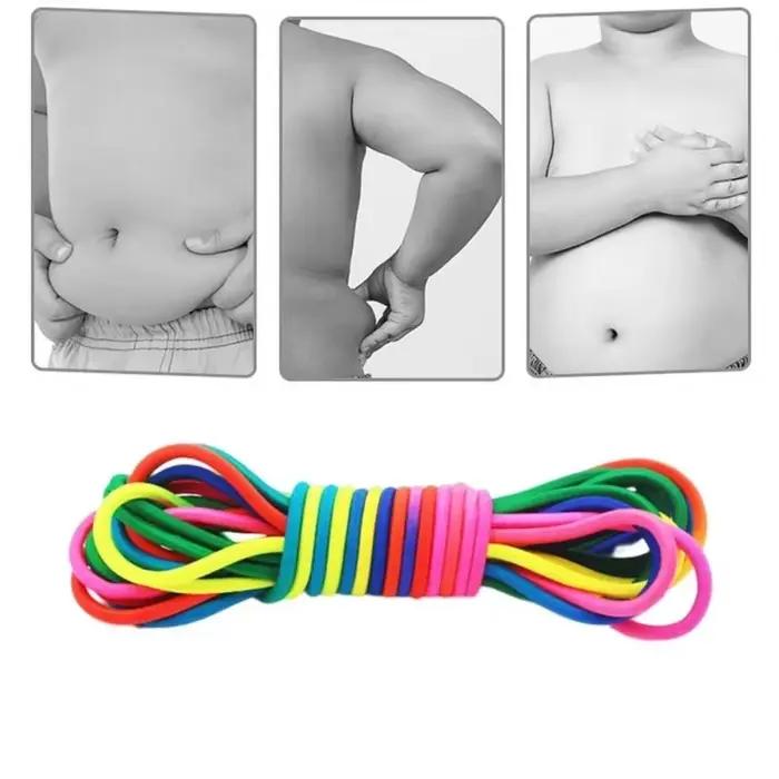 Corde à sauter Super élastique de 5 à 7M, entraînement d'endurance, jouets d'exercice amusants, intérieur et extérieur, groupe domestique, sangle de corde à sauter en caoutchouc réglable