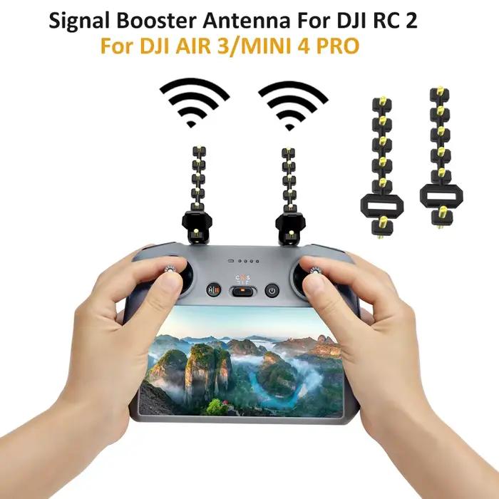 Antenne Yagi-Uda pour Drone DJI Air 3 MINI 4 PRO Boosteur de Signal pour DJI Air 3 RC 2 Accessoires de Télécommande Gris Clair Haute Durabilité Portée Élargie Occasions Spéciales