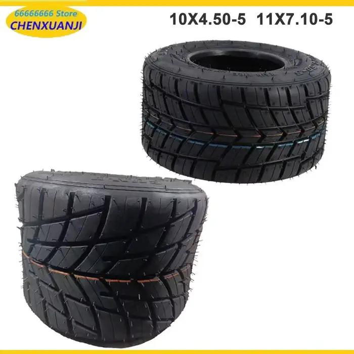 Pneus de karting, buggy, VTT, quad 5'' avant et arrière 10X4.50-5 11x7.10-5 TrikeTyre