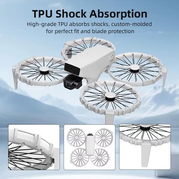 BRDRC – Protection d'hélice en TPU pour pare-chocs Anti-collision à rabat DJI
