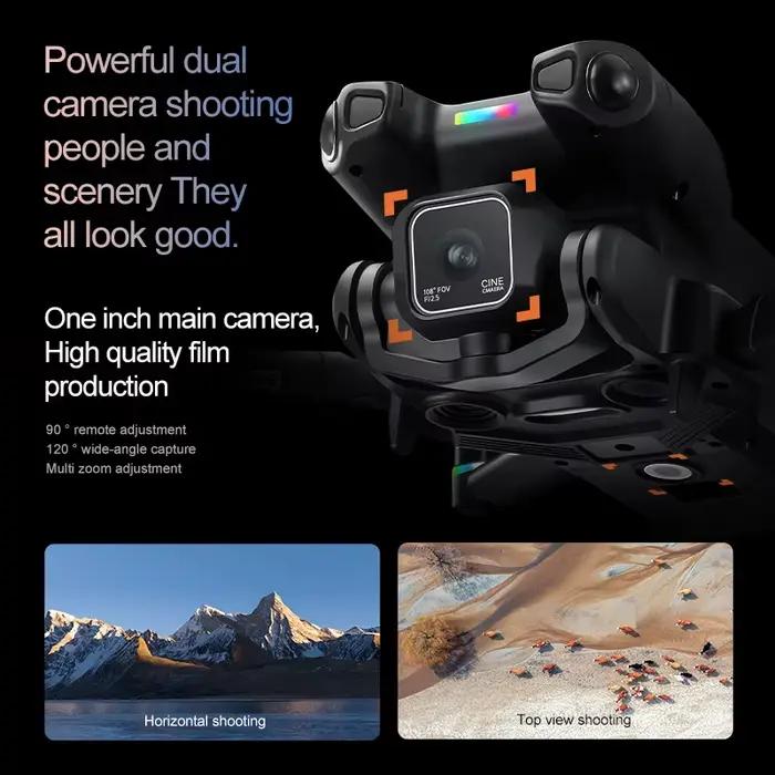 Produit authentique K900MAX8K Drone avec double caméra WiFi FPV Photographie aérienne 360° ° Évitement d'obstacles, Quadricoptère pour adultes, jouets