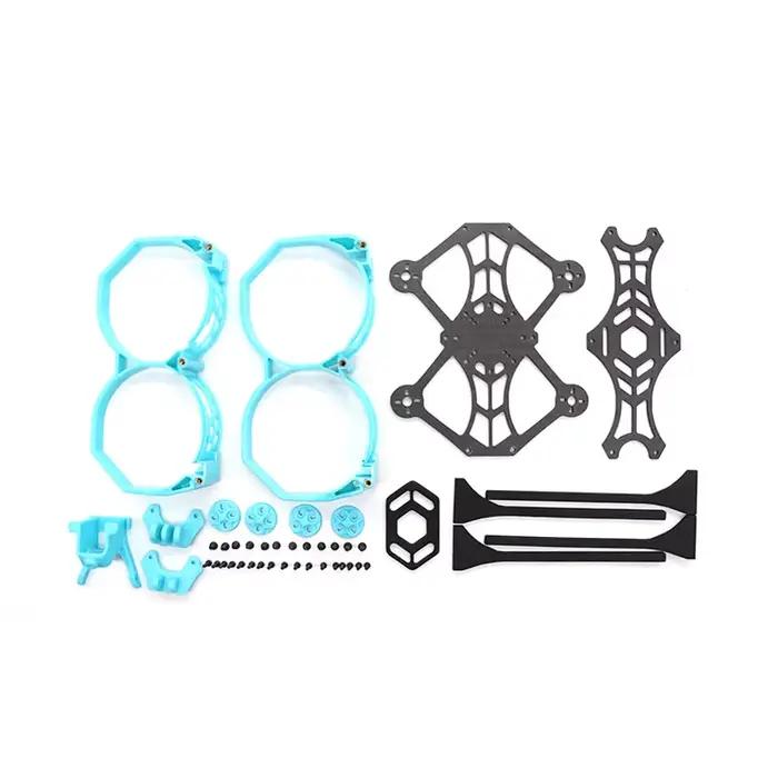 Kit de châssis BUTTERFLY 2,5 pouces Protek 114 pour voiture de course FPV à conduite canalisée avec contrôle de vol, pour roues de 16x16, 20x20, 25,5x25,5 pouces