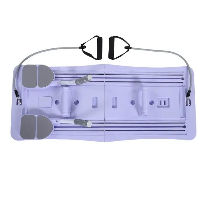 À la maison planche de Pilates pliable 4 en 1 roue d'exercice rouleau équipement d'exercice pour salle de sport à domicile entraîneur d'entraînement planche de Pilates