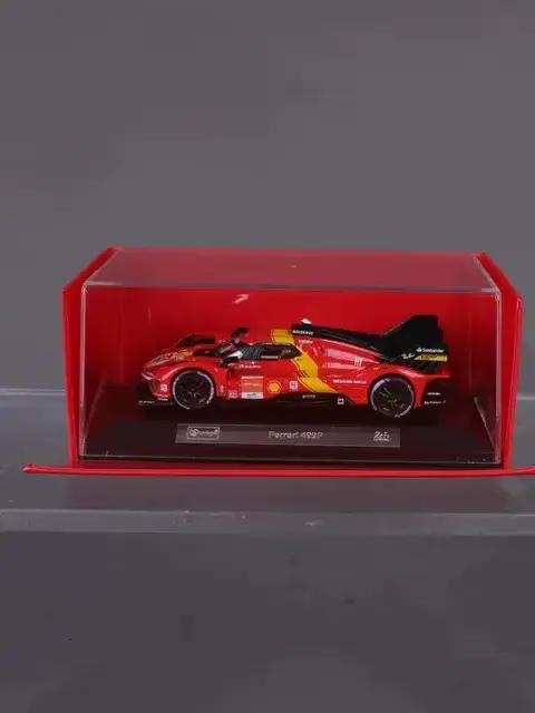 Bburago-Modèle de voiture de course de luxe moulé sous pression, Ferrari 499P LMH Testa Rossa 1959, Classic 24 HEURES DU MANS, Toy Collection Gift, 1:43
