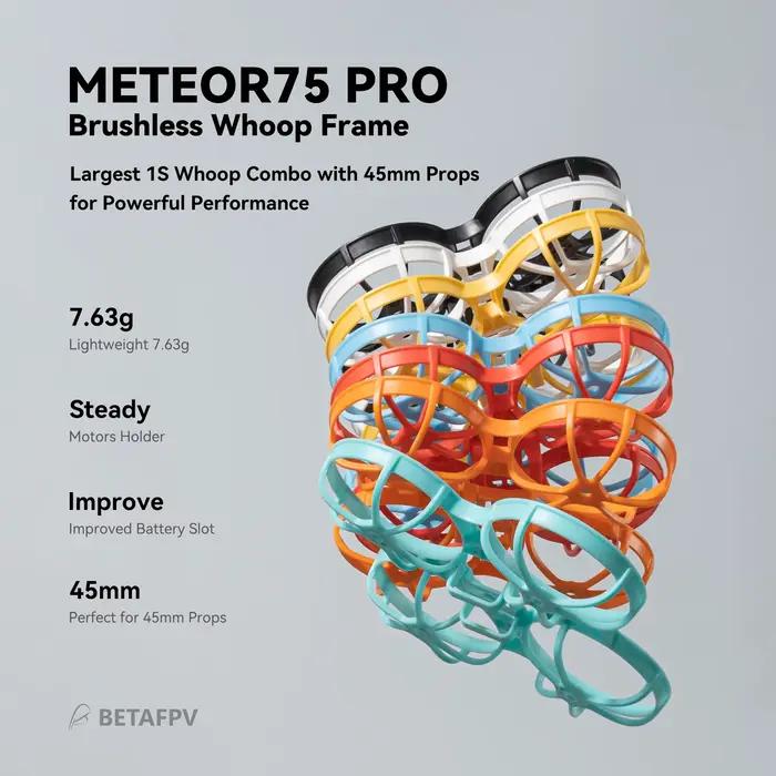 BETAFPV Meteor75 Pro Brushless Whoop Quadcopter Mini Smart FPV RC Drones 2026