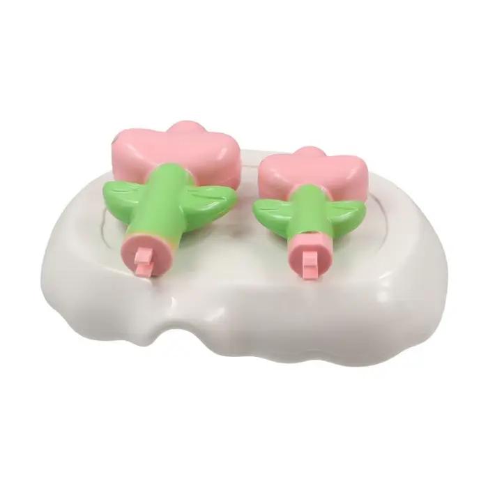 Porte-savon créatif fleur décor porte-savon en plastique mignon porte-savon antidérapant Portable Drain porte-savon maison