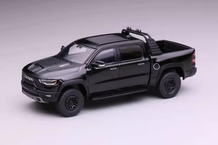 Nouveau 596 1:64 Dodge Ram TRX "Raptor Killer" - En stock, camionnette en alliage, modèle américain muscle tout-terrain pour collectionneurs de camions, jouet