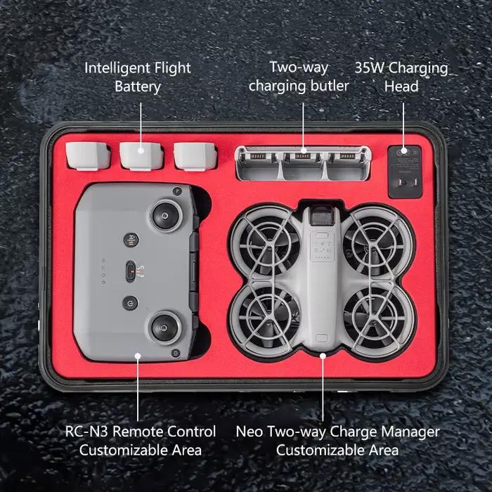 Étui de rangement étanche pour DJI Neo 2 Fly More Combo