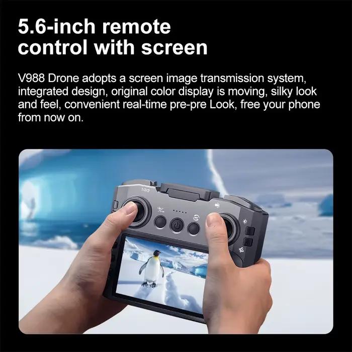 Drone Lenovo V988 8K HD avec double caméra 4K professionnelle