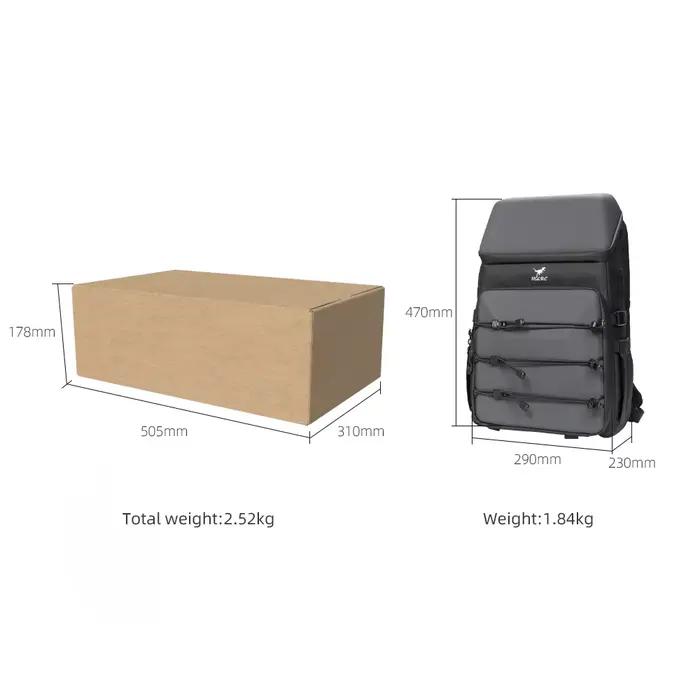 Sac à dos pour drone et caméra HGLRC B2 - 47X29X23cm 14.5L Volume