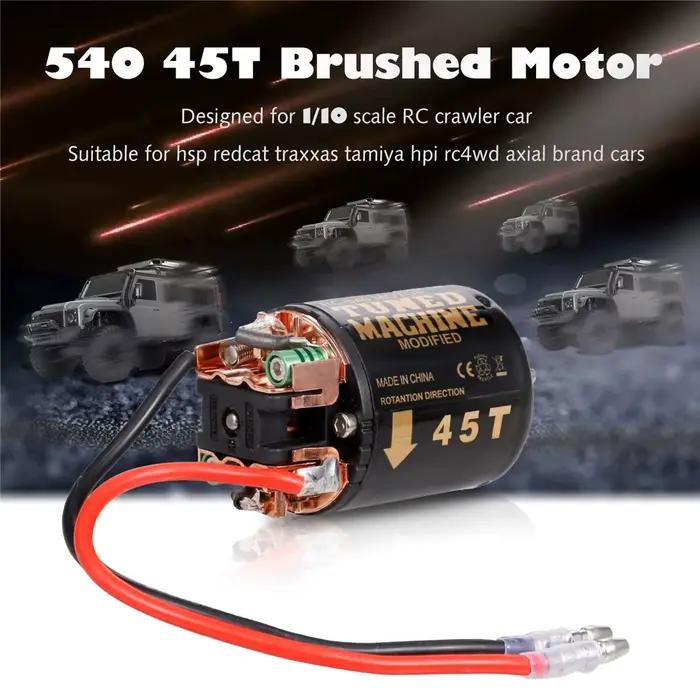 DSPOWER 540 moteur brossé étanche 13T 21T 35T 45T 55T 80T pour 1/10 RC voiture chenille axiale SCX10 90046 Traxxas TRX4 Redcat Gen8
