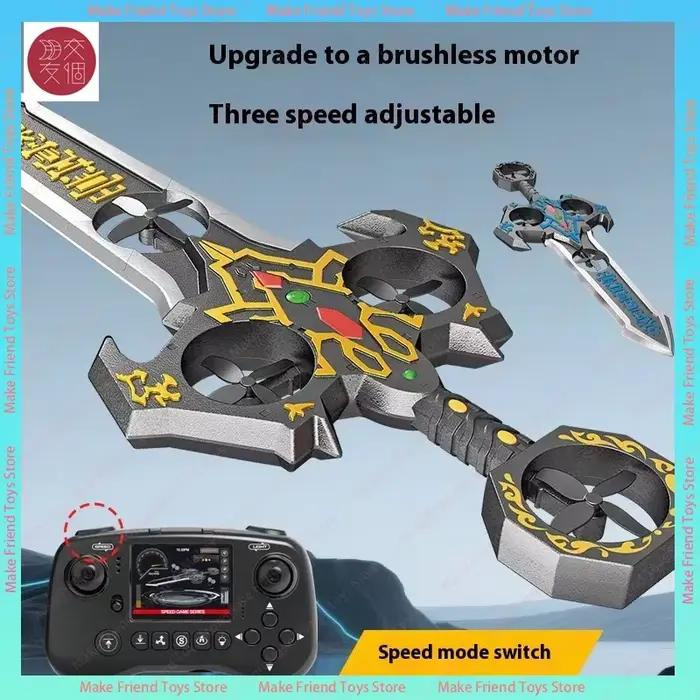 Drone d'épée volante Rc de 73cm 36cm avec le contrôle gestuel ont mené des lumières 360 ° Jouet planeur télécommandé
