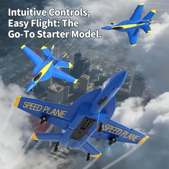 Avion télécommandé F18 Hornet RC Glider 2.4G 2CH 6 axes avec stabilisation
