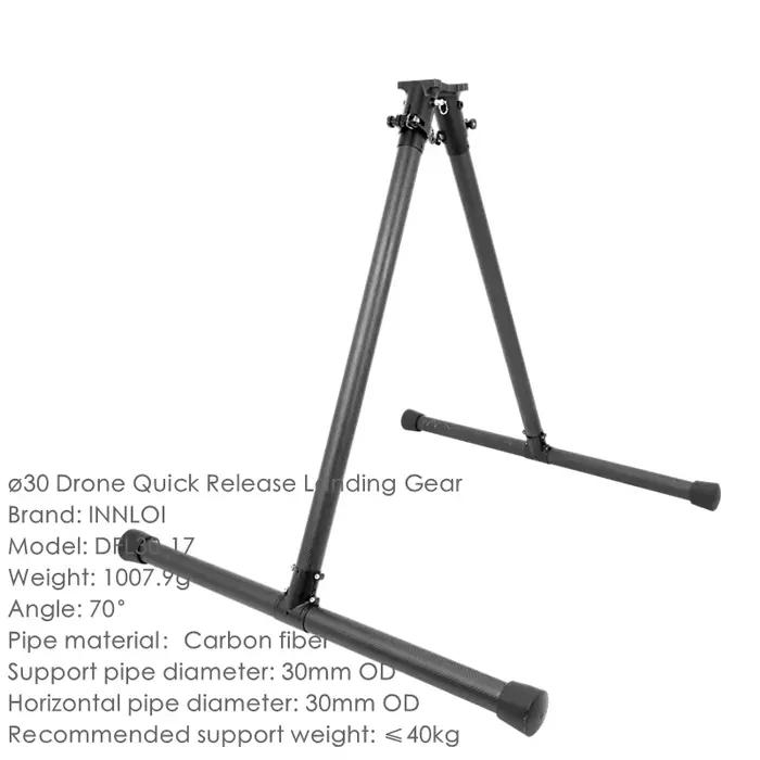 Trotteurs à dégagement rapide en fibre de carbone XAERO 30 mm pour drone multirotor à charge élevée
