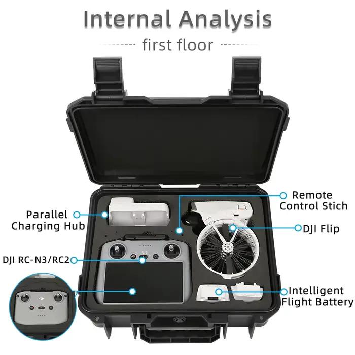 Étui rigide portable étanche pour DJI Flip Fly More Combo