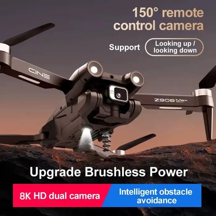 Drone Z908 Pro / MAX 8K ESC Professionnel 4K avec Localisation par Flux Optique et Évitement d'Obstacles sur 3 Côtés