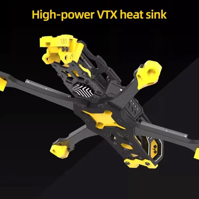 KIT de cadre de drone SpeedyBee Master 5 V2 5 pouces 130 ° FOV pour unité aérienne analogique/O3 VTX/Link RC FPV Racing