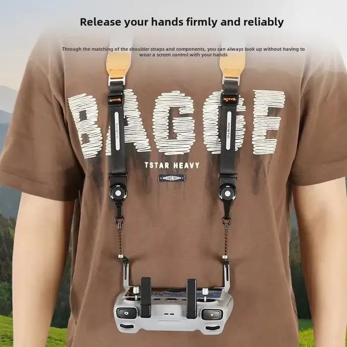 Lanière de cou avec support d'équilibre pour télécommande DJI RC/ RC 2 avec ceinture d'écran pour DJI Air 3 / Mini 3