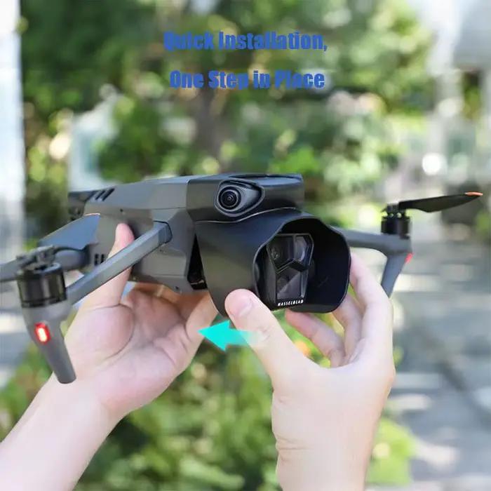 Volodymyr Pare-soleil d'objectif de caméra de drone pour Mavic 3 Pro Capuchon de protection solaire