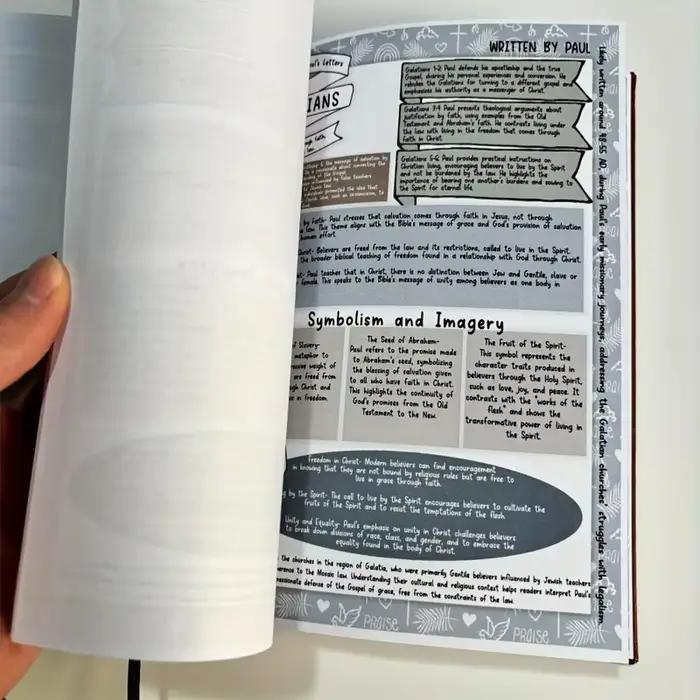 Guide d'étude biblique pour débutants : Journal dévotionnel de 66 pages avec citations bibliques quotidiennes, réflexions sur la prière et plan d'étude annuel