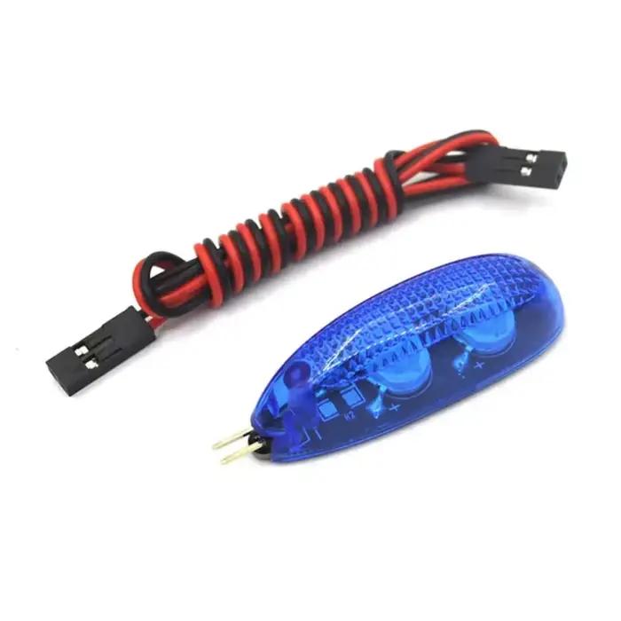 Veilleuse LED de Navigation intelligente 3W 5V/12V rouge/vert/blanc/bleu avec câble pour Drone RC