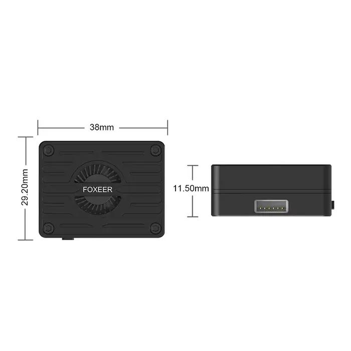 FOXEER 4.9-6G Reaper Extreme 3W 80CH VTX 9 ~ 36V 15.2g 25mW/ 200mW/ 500mW/ 1.5W/ 3W réglable pour Drone RC FPV longue portée