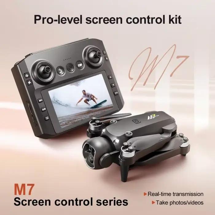 Drone Lenovo M7 8K Aérien HD Double Caméra Évitement Intelligent des Obstacles Moteur Sans Balais 5G WIFI GPS Écran
