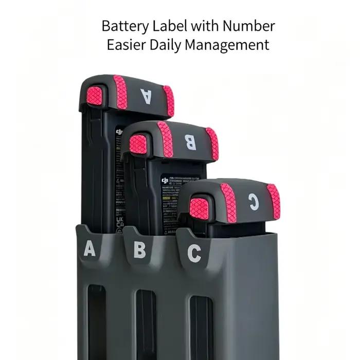 1 ensemble d'autocollants d'étiquetage de batterie / autocollants de carrosserie pour accessoires de drone DJI AVATA 360