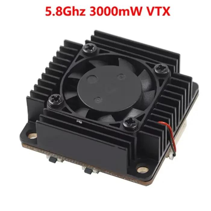 AKK Ultra longue portée 5.8Ghz 1000/2000/3000mW 3W TX3000AC TBS 10km VTX avec ventilateur micro 3W transmetteur vidéo pour Drone de course FPV