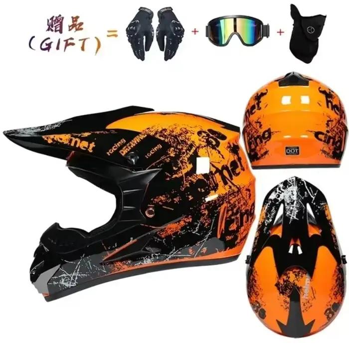 Casque de moto intégral course hors route Cross motocross Capacete Motocross Cascos Para Motos montagne descente vélo DOT