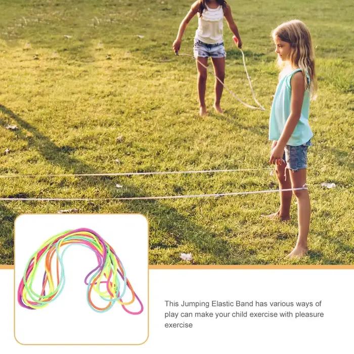 Corde à sauter Super élastique de 5 à 7M, entraînement d'endurance, jouets d'exercice amusants, intérieur et extérieur, groupe domestique, sangle de corde à sauter en caoutchouc réglable