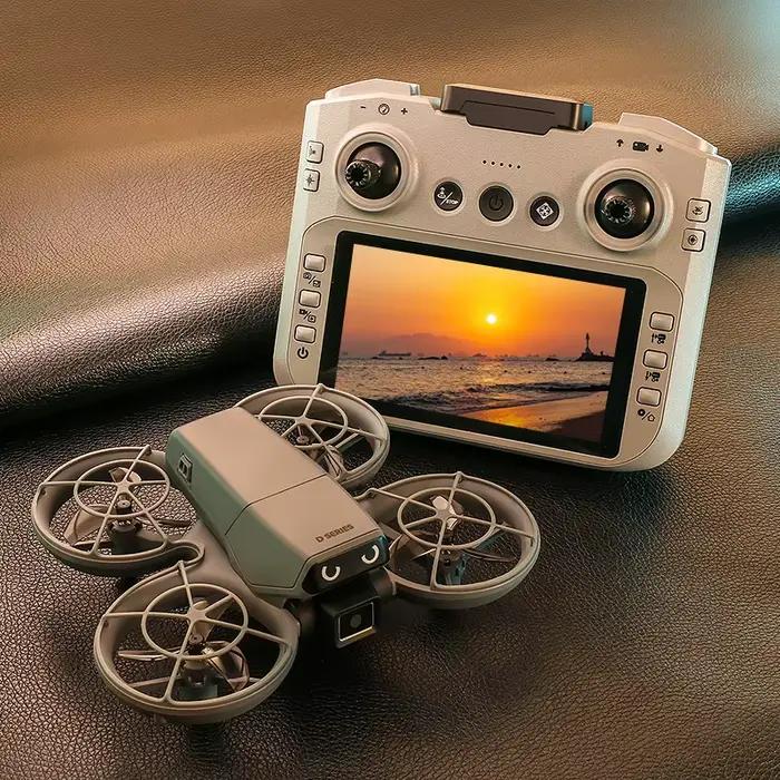 Drone D36 4K HD Photographie Aérienne Double Caméra Écran RC Quadricoptère avec Éclairage Dynamique Flux Optique UAV Jouets Cadeaux