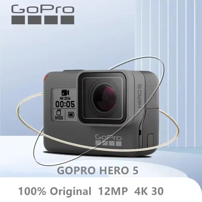 Gopro hero 5 caméra d'action noire 4k30 fram ultra hd 12MP Anti-secouement natation et surf paquet