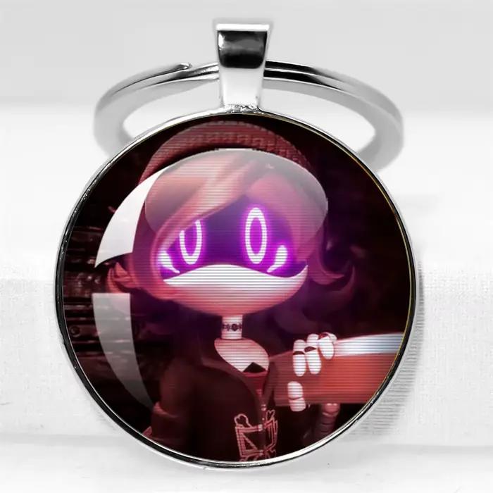 Porte-Clés avec Pendentif en Verre, Accessoires de Bijoux, Cadeau Robot Tueur, Dessin Animé Kawaii, Clés de Drones de Meurtres, Cyn, Chien N, MERCEDES I