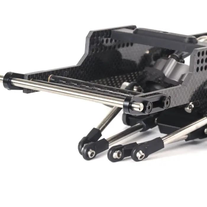 Kit de châssis LCG en carbone Performance RC avec plaque antidérapante Delrin pour plates-formes Comp sur chenilles 1/10 RC Capra SCX10 II