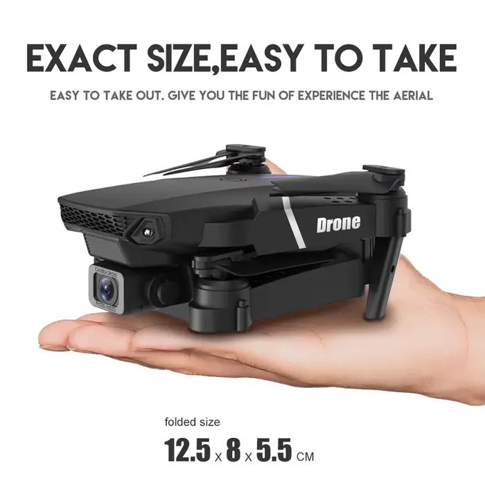 2025 E88 Pro WiFi FPV Drone avec caméra simple double 4K 1080P grand Angle HD maintien d'altitude pliable quadrirotor RC hélicoptère jouet