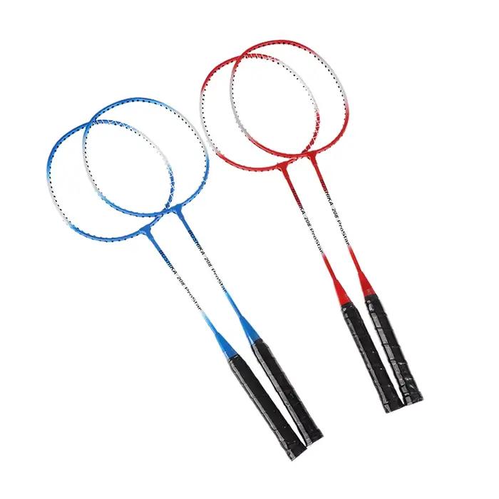 2 pièces raquettes + 1 sac de raquette ensemble de raquettes de Badminton pour débutants enfants adultes inclus raquette de sport Durable en alliage de fer