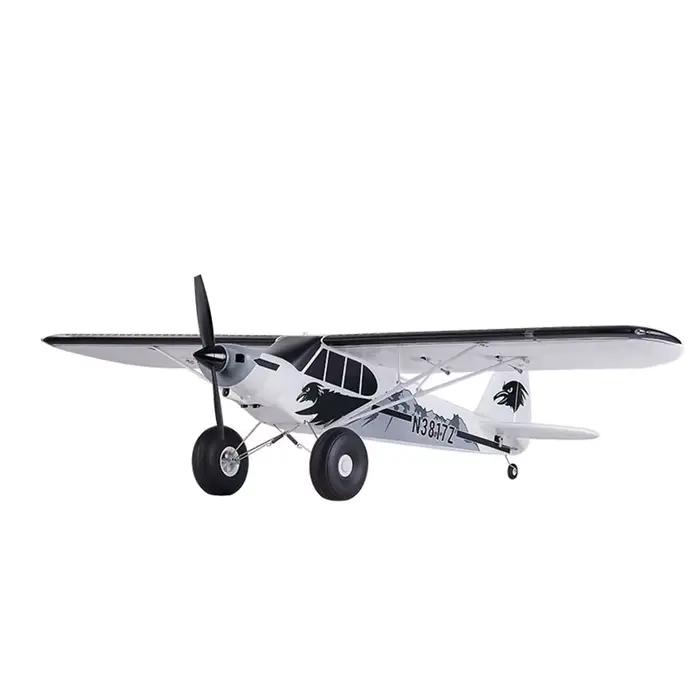 FMSRC RC avion avion 1300MM 1.3M PA-18 J3 Piper Super Cub 3S 5CH avec gyroscope Auto Balance PNP formateur modèle d'avion débutant