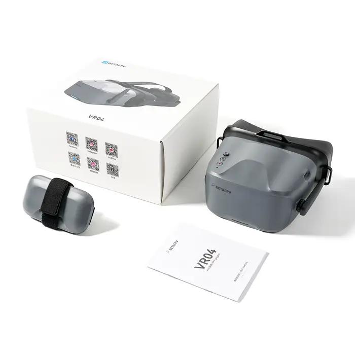 Lunettes FPV BETAFPV VR04 - Version analogique 800*480px HD avec écran LCD intégré et batterie 2000mAh pour drone modèle RC Aquila20