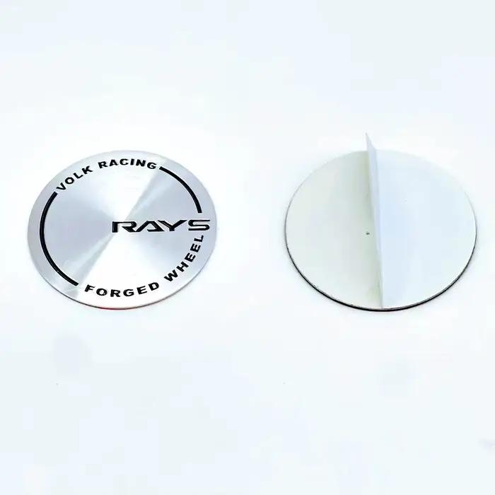 4 autocollants de voiture VOLK Racing RAYS de 45 mm, 50 mm, 56 mm pour emblèmes de moyeu de roue vierge, couvercles de jante et accessoires de style