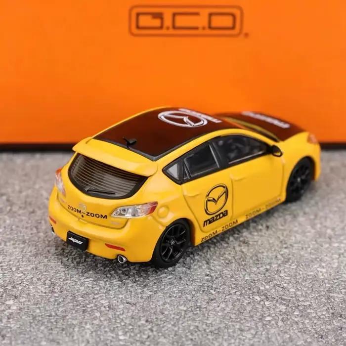 Modèle de voiture de sport en alliage MAZDA 3 MPS à l'échelle 1:64, modèle de voiture de course classique en métal moulé sous pression, collection miniature de véhicules de simulation, cadeau