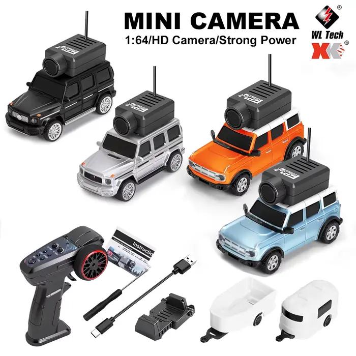 WLtoys 1/64 Mini voiture RC avec caméra FPV 720P Wifi APP contrôle 2.4G Reomte Contorl véhicule de course jouet pour enfants 6405 6406