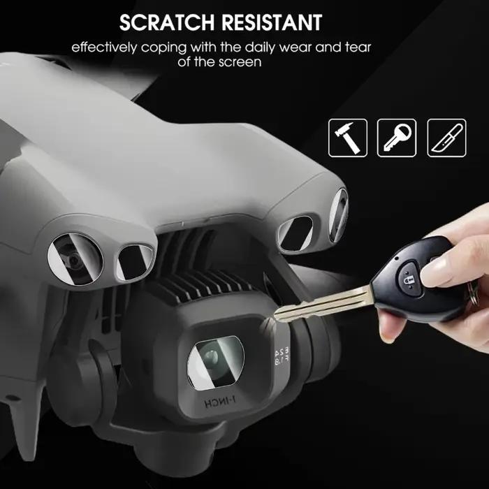 Ensemble de protection en verre trempé pour DJI Mini 5 Pro 3 pièces antirayures pour drone occasionnel et professionnel