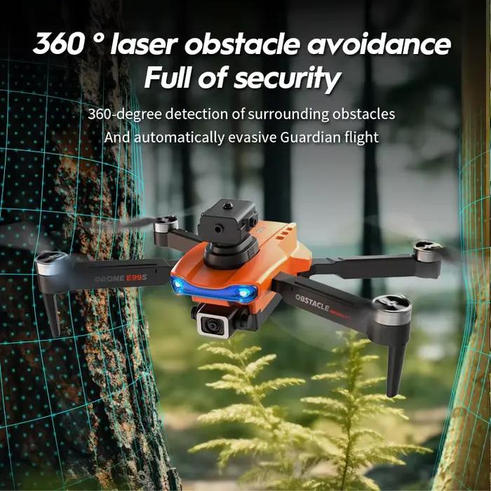 E99 K3 Pro Drone amélioré HD 8k Double caméra Mode de maintien élevé pliable RC WIFI FPV photographie aérienne quadrirotor jouets hélicoptère